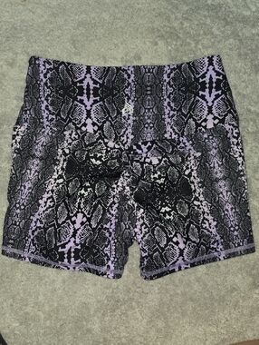 Ryderwear Lavender & Black Snake-Print Shorts